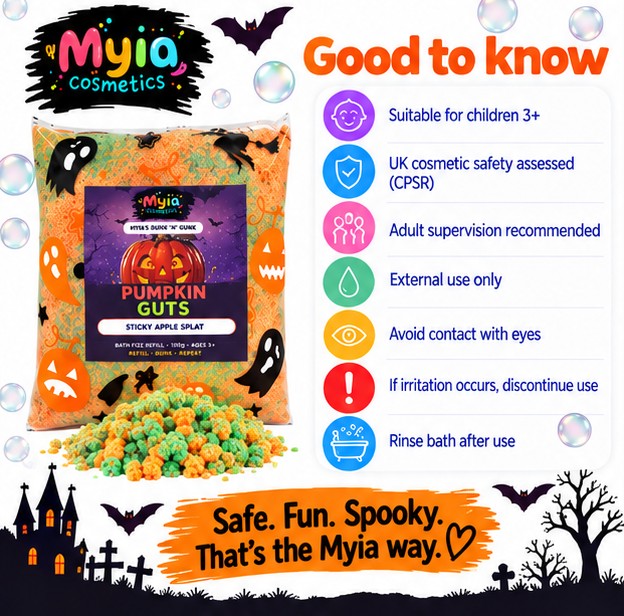Pumpkin Guts 100g bath fizz refill by Myia Cosmetics