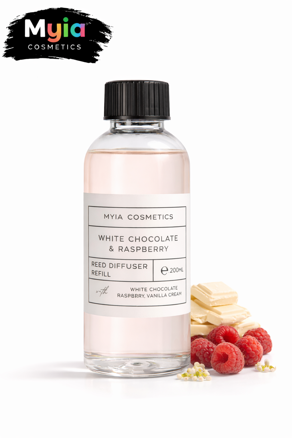 Luxury 200ml Reed Diffuser Refill – Myia Cosmetics (Choose Your Scent)