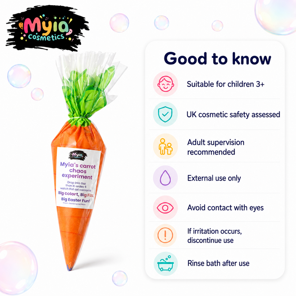 Myia’s Carrot Chaos Experiment – Bath Fizz – Vanilla Marshmallow Magic