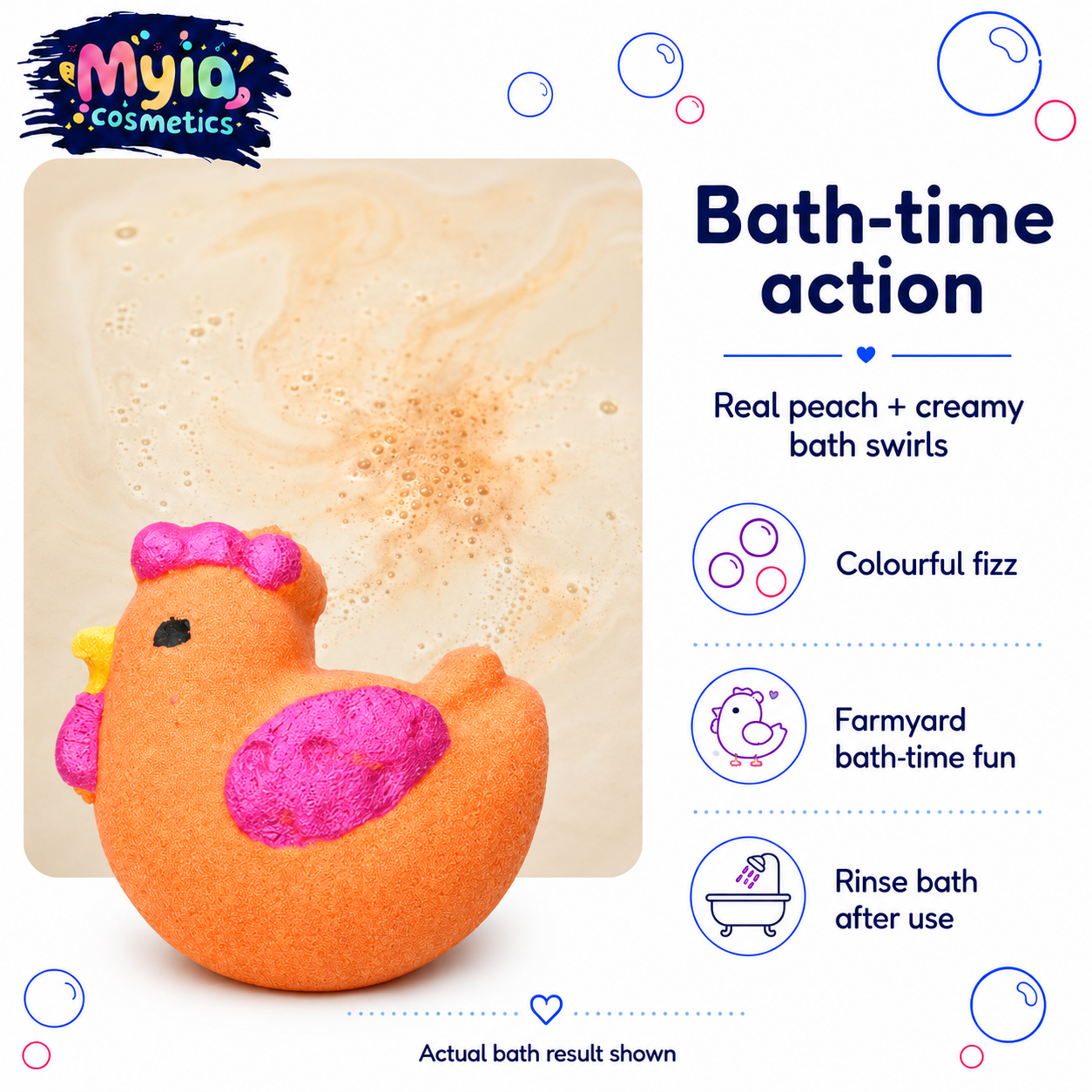 Chicken Bath Bomb  | Kids Fun Colour Fizz