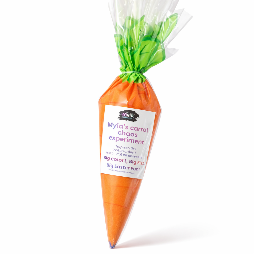 Myia’s Carrot Chaos Experiment – Bath Fizz – Vanilla Marshmallow Magic