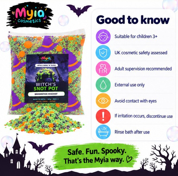 Witch’s Snot 100g bath fizz refill by Myia Cosmetics