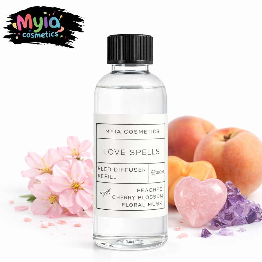 Luxury 200ml Reed Diffuser Refill – Myia Cosmetics (Choose Your Scent)