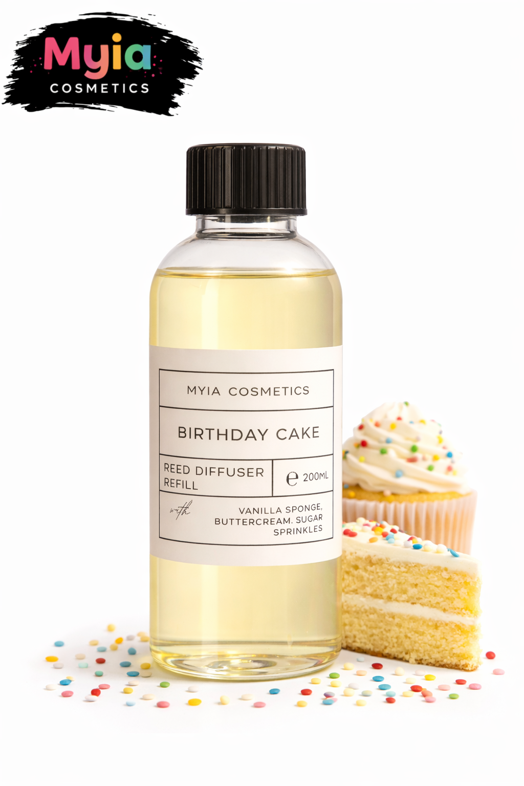Luxury 200ml Reed Diffuser Refill – Myia Cosmetics (Choose Your Scent)