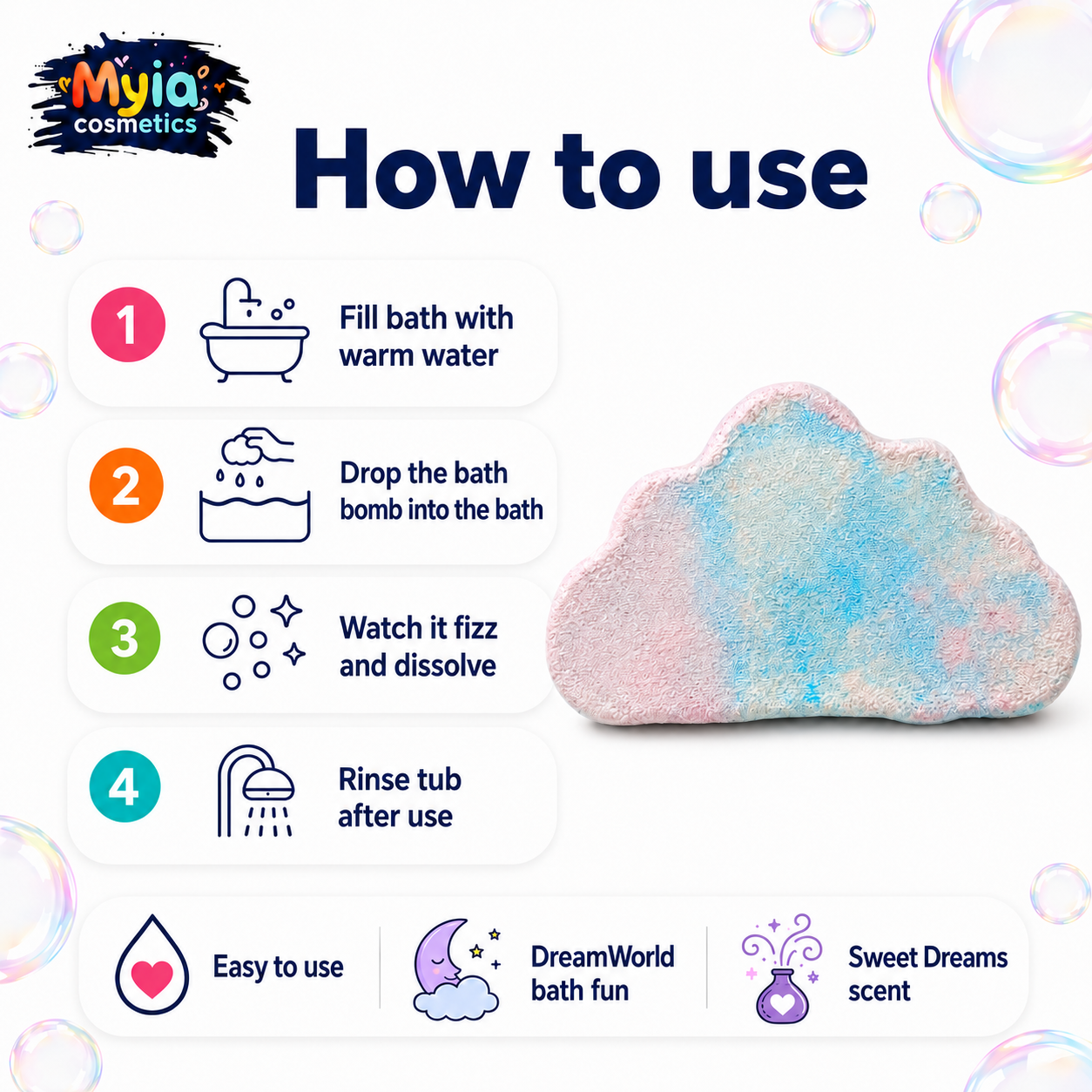 Cloud 9 Bath Bomb - Single
