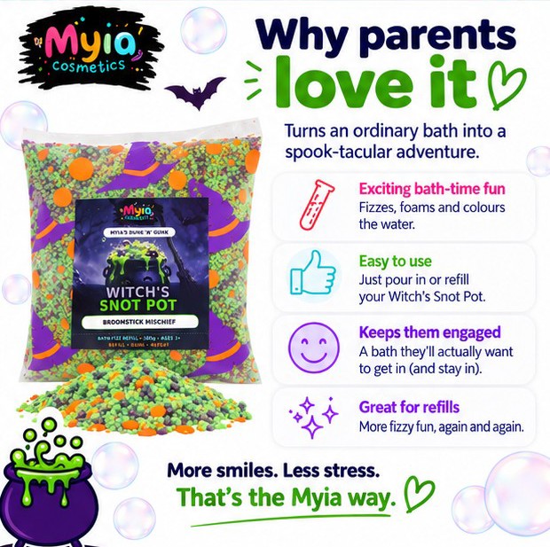 Witch’s Snot 100g bath fizz refill by Myia Cosmetics