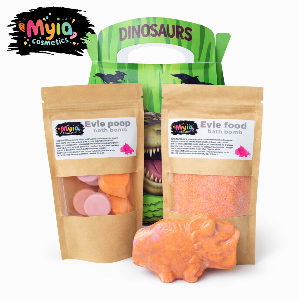 Evie Dino Bath Bomb Gift Set – Large – Lemon Cookie