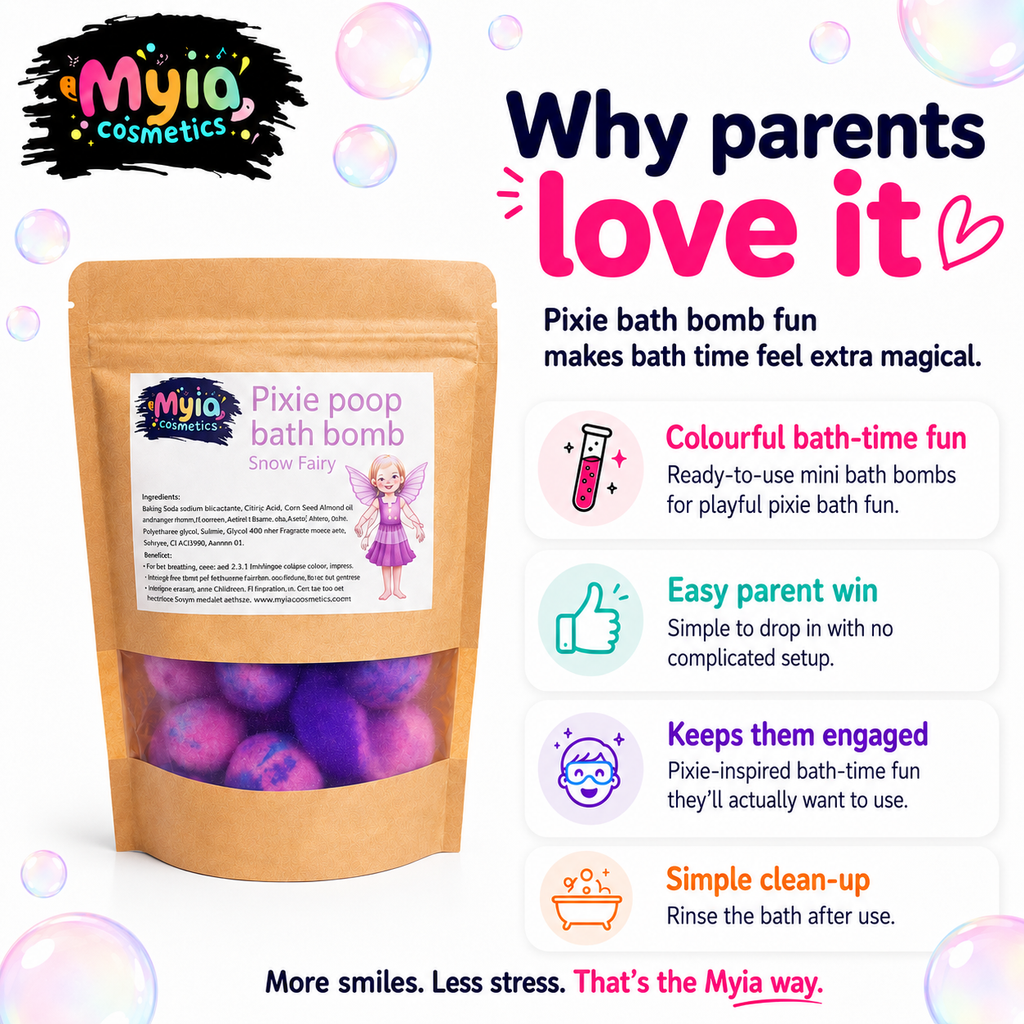 Pixie Poo Mini Bath Bombs – 50g Sample – Fairy Floss